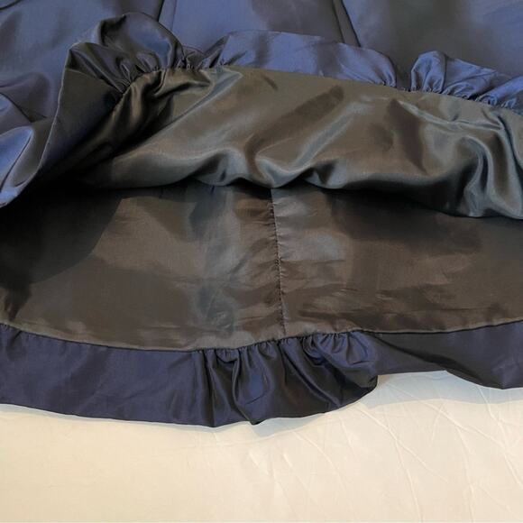 Talbots Sapphire Blue Pleated Party Event Balloon Hemline Skirt NWOT Size 6 - Picture 7 of 11